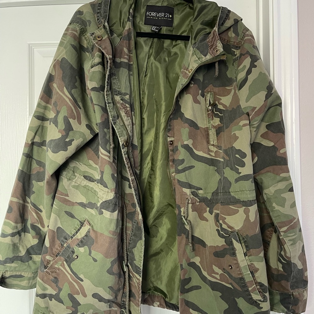 Army print, jacket, Forever21